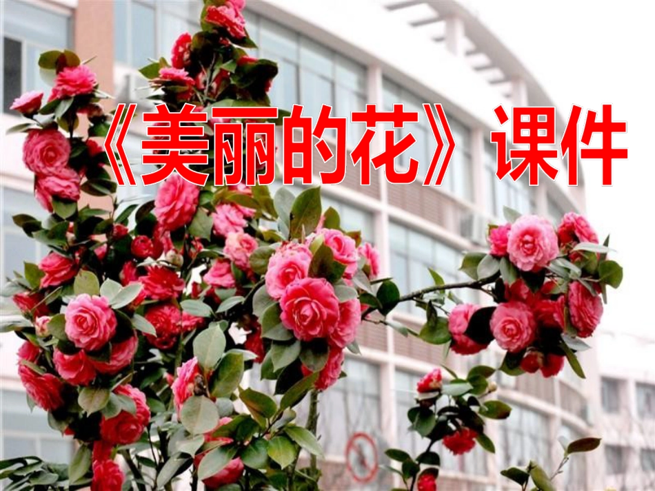 人教版3年级美术上册-《美丽的花》课件1.ppt_第1页