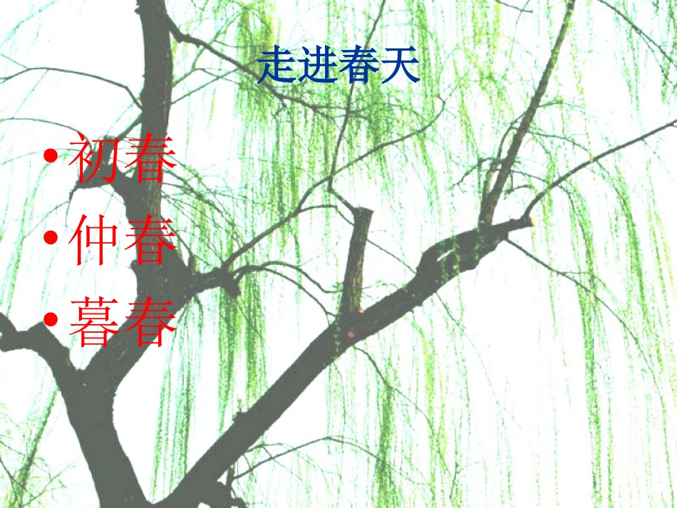 人教版小学美术4年级下册-《走进春天》课件1.ppt_第2页