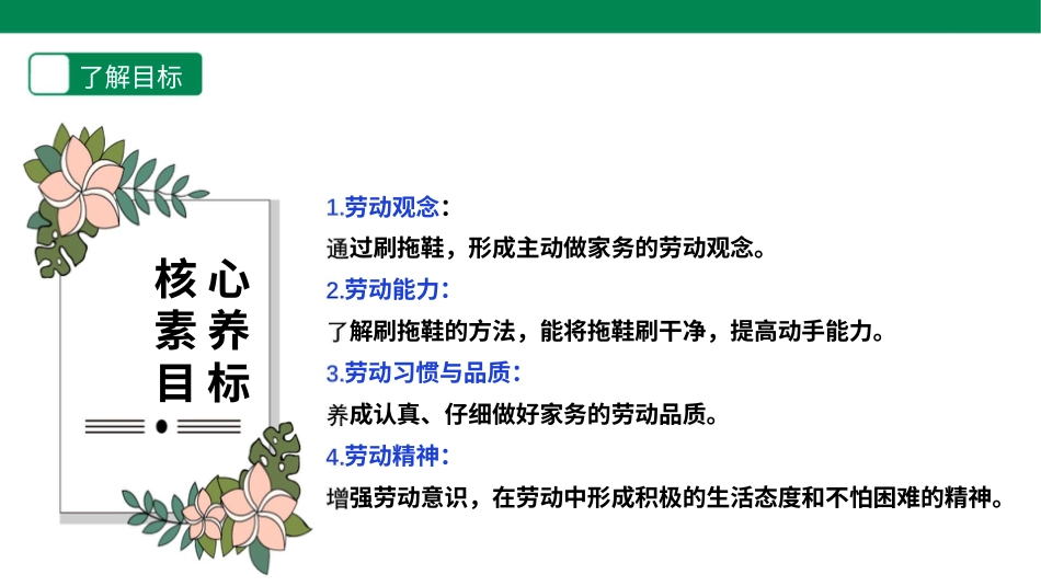 【人教版】《劳动教育》1⁮下 劳动项目6《刷拖鞋》   课件.pptx_第2页