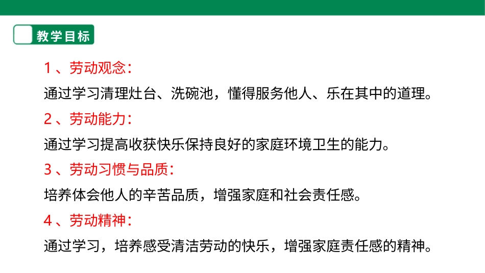 【人教版】《劳动教育》四下 劳动项目八《清理厨房》课件.pptx_第2页