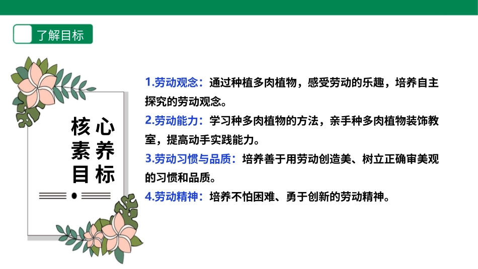 【人教版】《劳动教育》5下 劳动项目六《种多肉植物装饰教室》课件.pptx_第2页