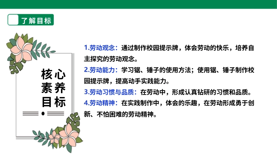 【人教版】《劳动教育》五下 劳动项目八《制作校园提示牌》课件.pptx_第2页