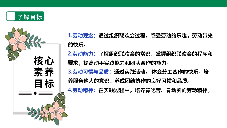 【人教版】《劳动教育》6下 劳动项目七《组织庆六一联欢会》课件.pptx_第2页