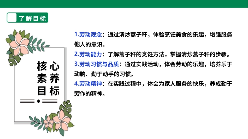 【人教版】《劳动教育》六下 劳动项目八《清炒蒿子秆》课件.pptx_第2页