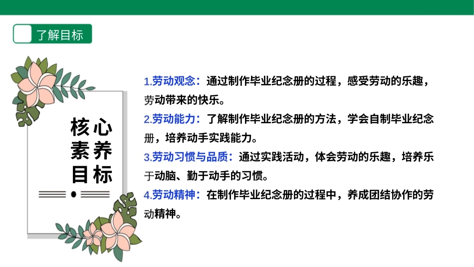 【人教版】《劳动教育实践活动手册》6年级下册 第二章 生产劳动我爱学  劳动项目四 《制作毕业纪念册》  课件.pptx_第2页