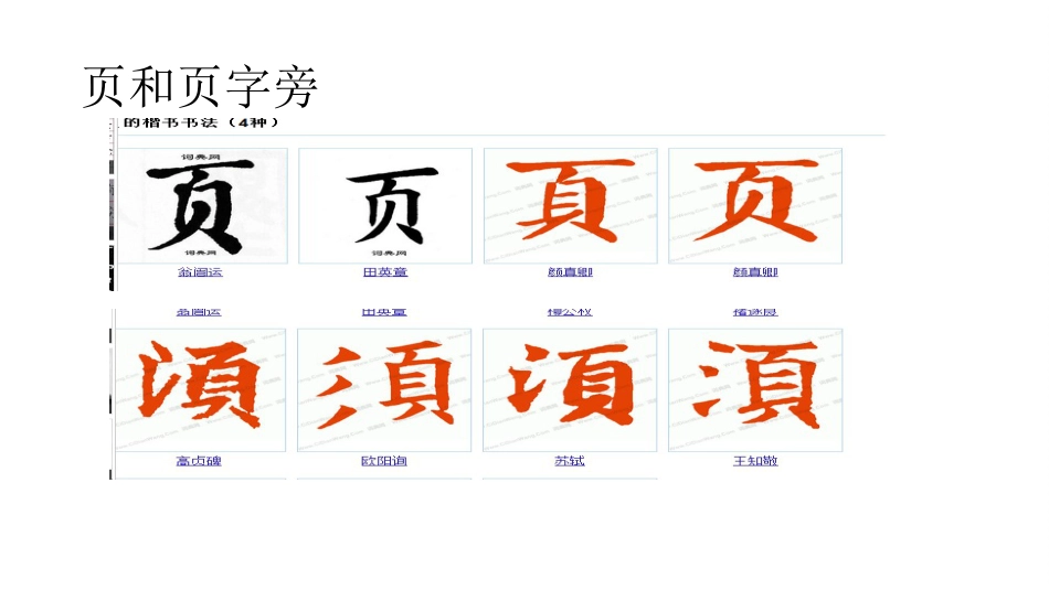 7北师大版书法五年级下册第7课页字旁PPT课件2.ppt_第3页