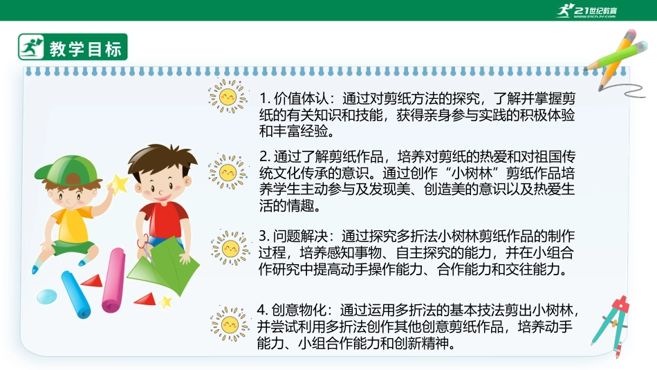 【鲁科版】《综合实践活动》四上 3.2《剪小树林》课件.pptx_第2页