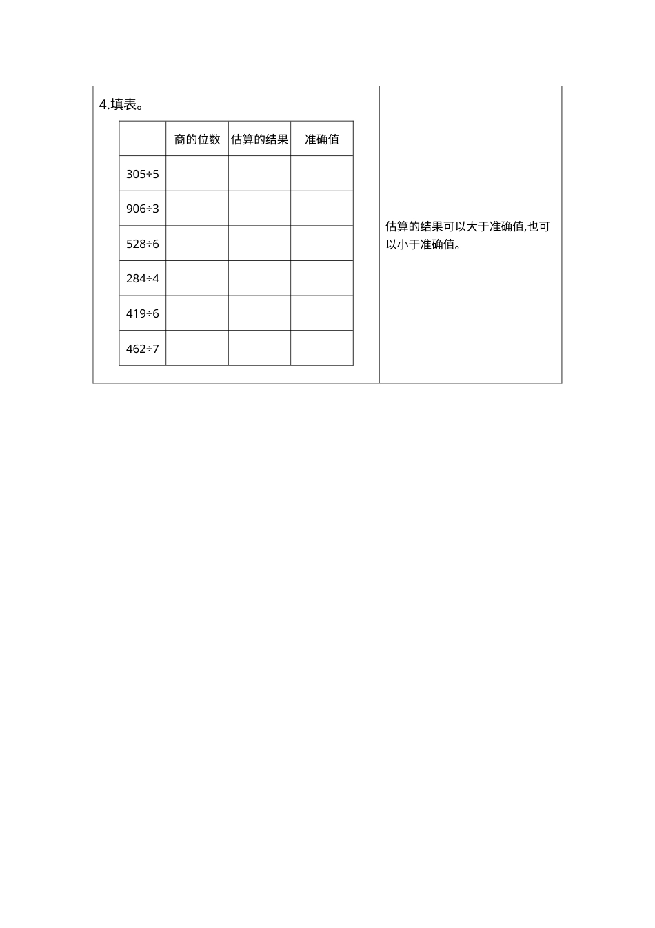 三年级下册数学期末复习卷6  练习六  一位数除两、三位数的估算.docx_第2页