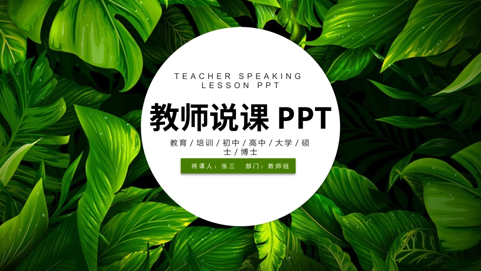 PPT模板-教育说课 (95).pptx_第1页